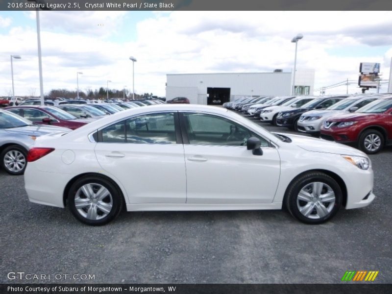Crystal White Pearl / Slate Black 2016 Subaru Legacy 2.5i