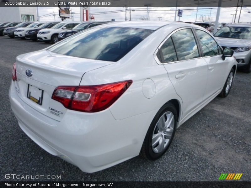 Crystal White Pearl / Slate Black 2016 Subaru Legacy 2.5i