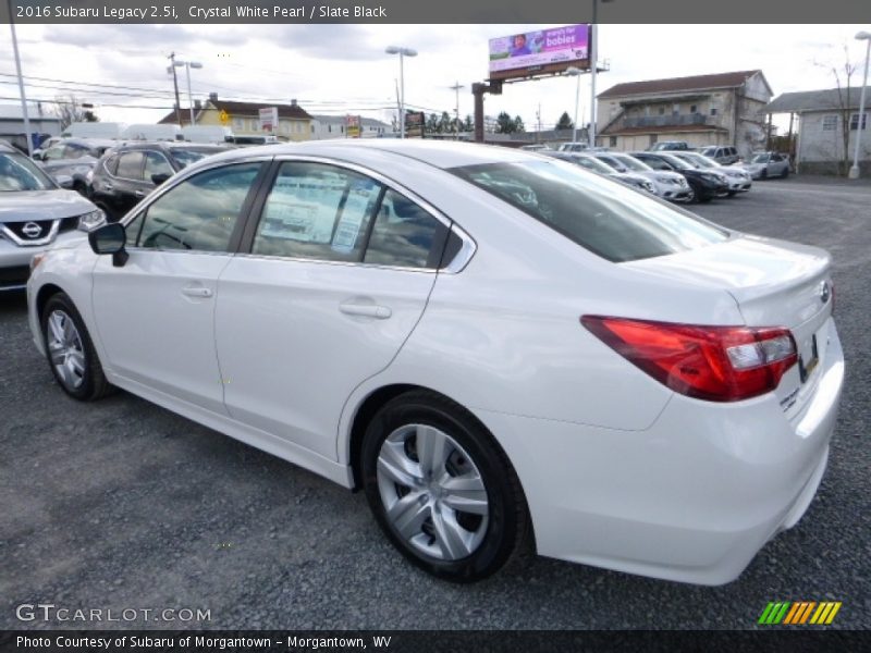 Crystal White Pearl / Slate Black 2016 Subaru Legacy 2.5i