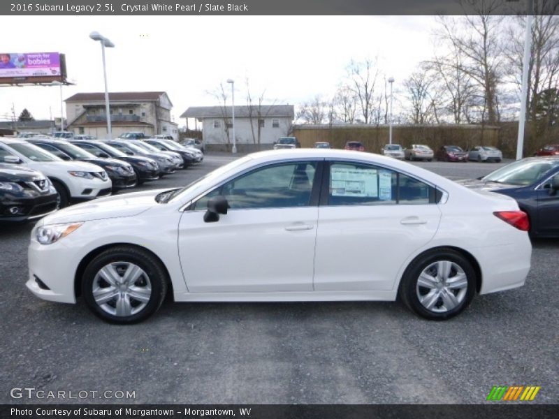 Crystal White Pearl / Slate Black 2016 Subaru Legacy 2.5i