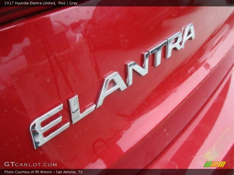 Red / Gray 2017 Hyundai Elantra Limited