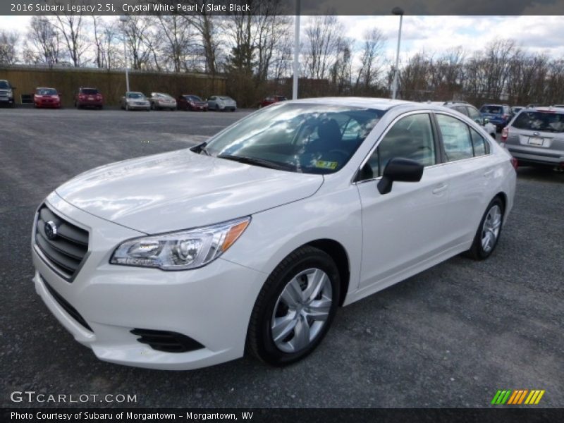 Crystal White Pearl / Slate Black 2016 Subaru Legacy 2.5i