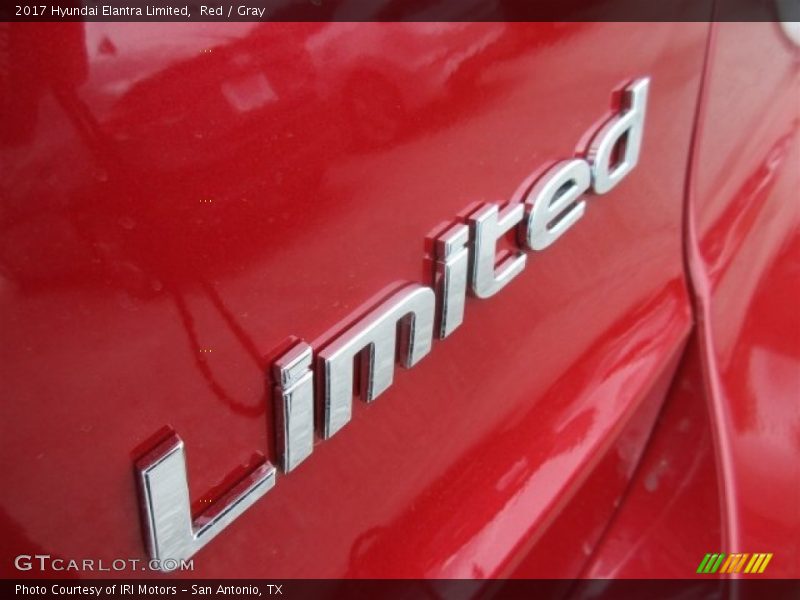 Red / Gray 2017 Hyundai Elantra Limited