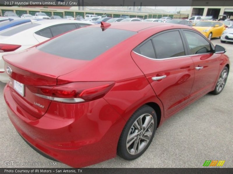 Red / Gray 2017 Hyundai Elantra Limited