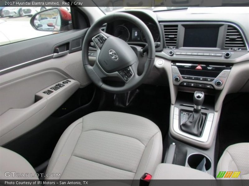 Red / Gray 2017 Hyundai Elantra Limited