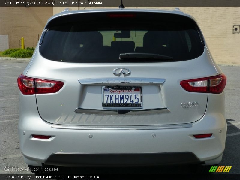 Liquid Platinum / Graphite 2015 Infiniti QX60 3.5 AWD