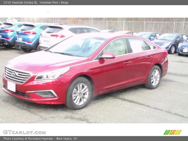 Venetian Red / Beige 2016 Hyundai Sonata SE