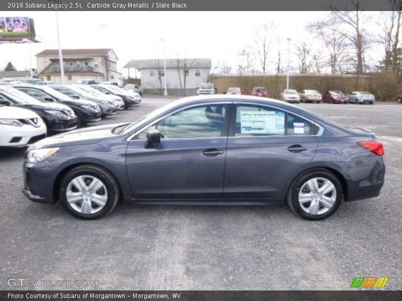 Carbide Gray Metallic / Slate Black 2016 Subaru Legacy 2.5i