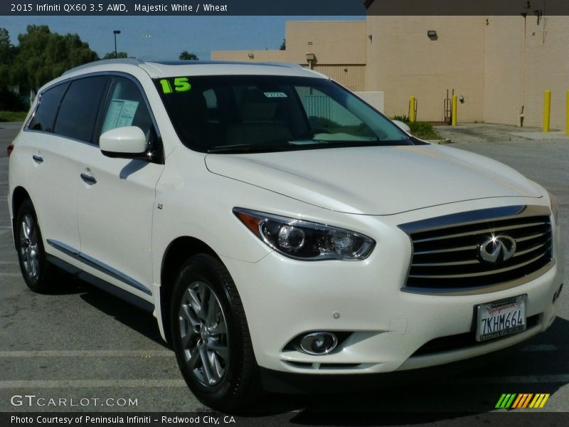 Majestic White / Wheat 2015 Infiniti QX60 3.5 AWD