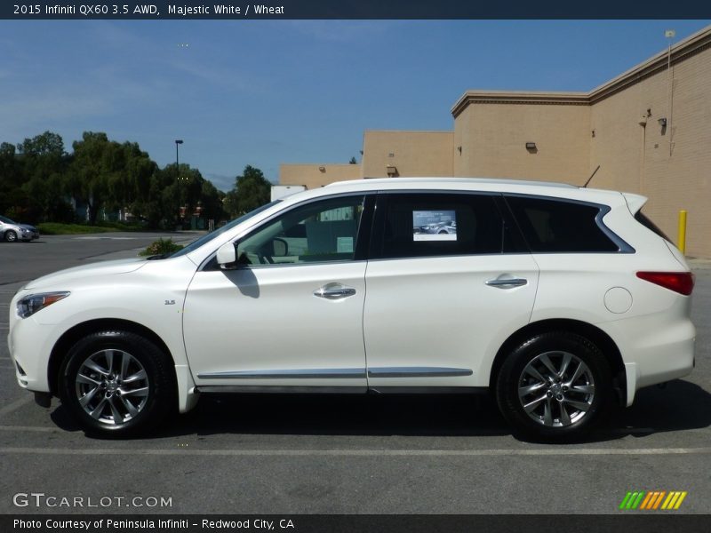 Majestic White / Wheat 2015 Infiniti QX60 3.5 AWD