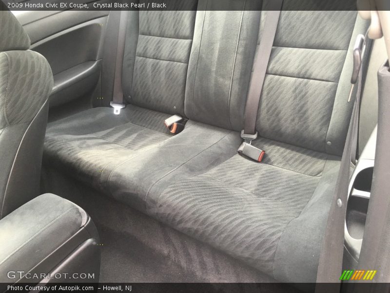 Crystal Black Pearl / Black 2009 Honda Civic EX Coupe