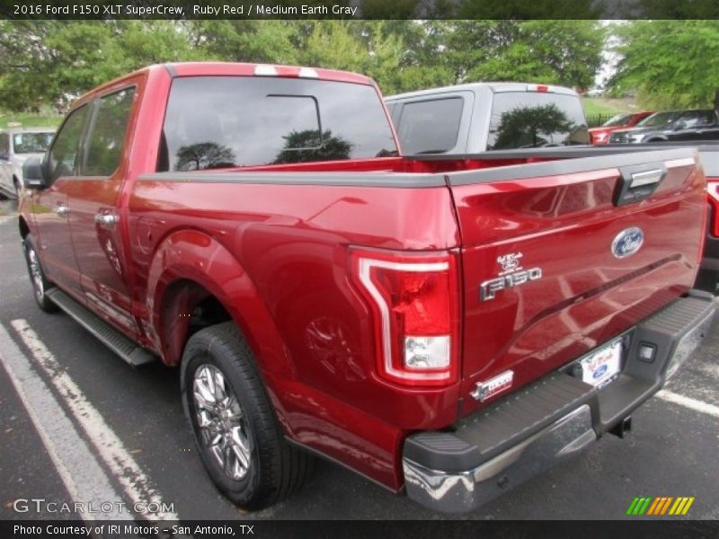 Ruby Red / Medium Earth Gray 2016 Ford F150 XLT SuperCrew