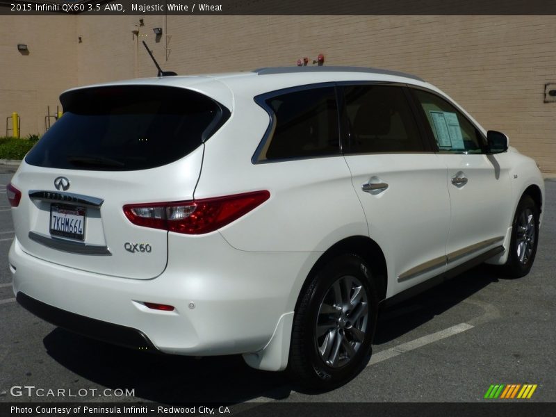 Majestic White / Wheat 2015 Infiniti QX60 3.5 AWD