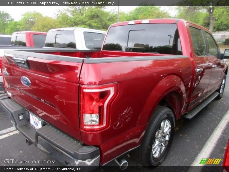 Ruby Red / Medium Earth Gray 2016 Ford F150 XLT SuperCrew