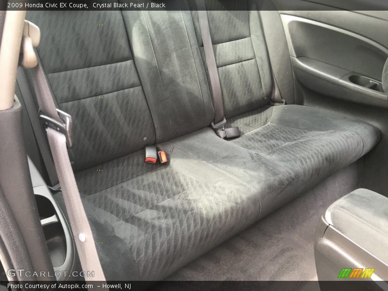 Crystal Black Pearl / Black 2009 Honda Civic EX Coupe