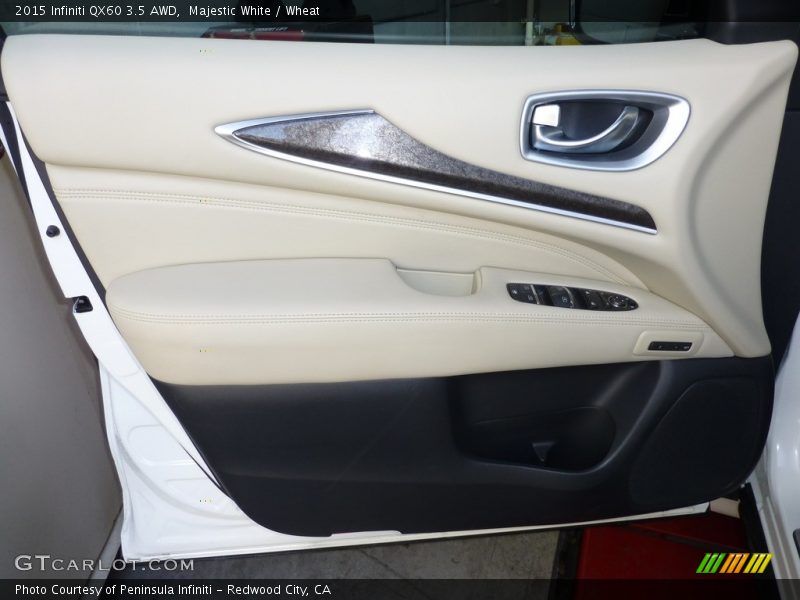 Majestic White / Wheat 2015 Infiniti QX60 3.5 AWD