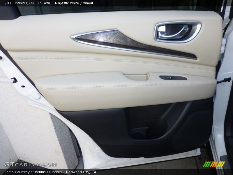 Majestic White / Wheat 2015 Infiniti QX60 3.5 AWD