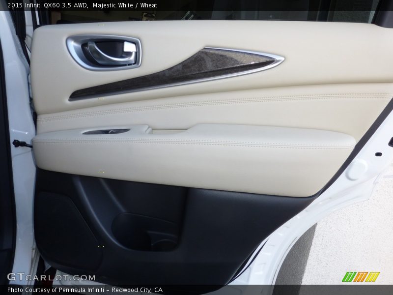 Majestic White / Wheat 2015 Infiniti QX60 3.5 AWD