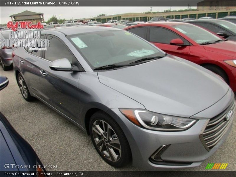 Gray / Gray 2017 Hyundai Elantra Limited