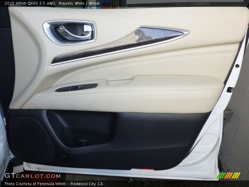 Majestic White / Wheat 2015 Infiniti QX60 3.5 AWD