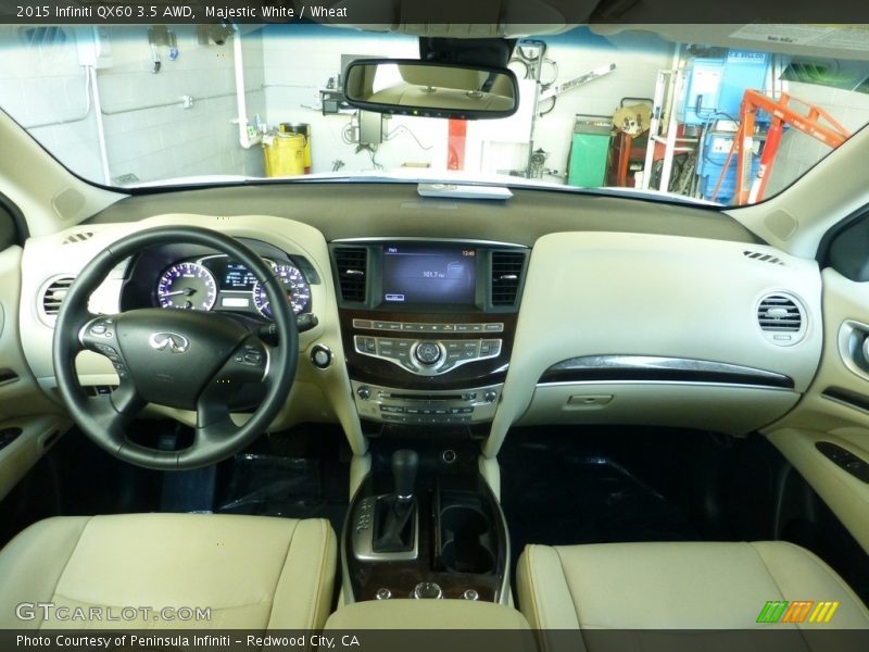 Majestic White / Wheat 2015 Infiniti QX60 3.5 AWD