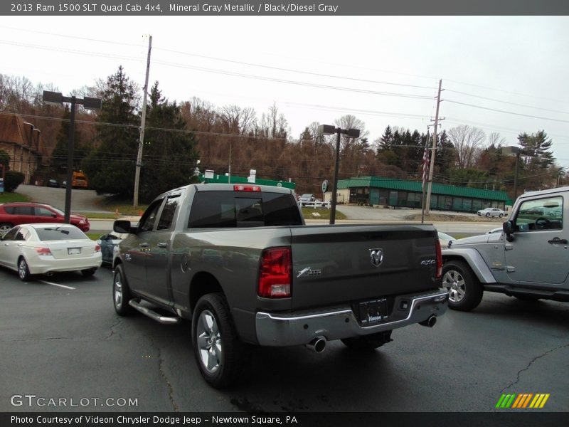 Mineral Gray Metallic / Black/Diesel Gray 2013 Ram 1500 SLT Quad Cab 4x4