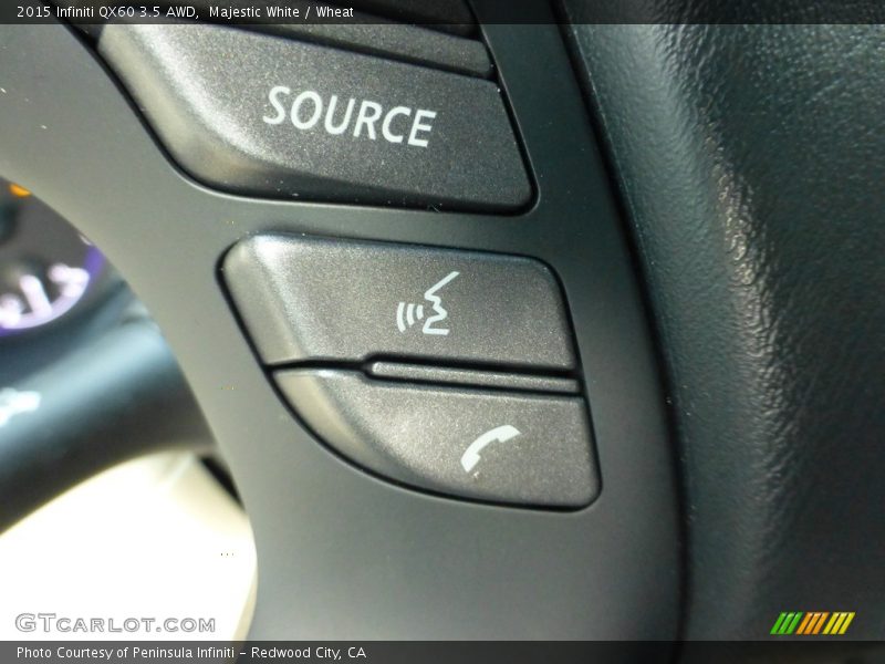 Majestic White / Wheat 2015 Infiniti QX60 3.5 AWD