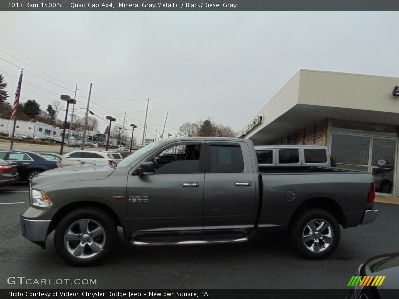 Mineral Gray Metallic / Black/Diesel Gray 2013 Ram 1500 SLT Quad Cab 4x4