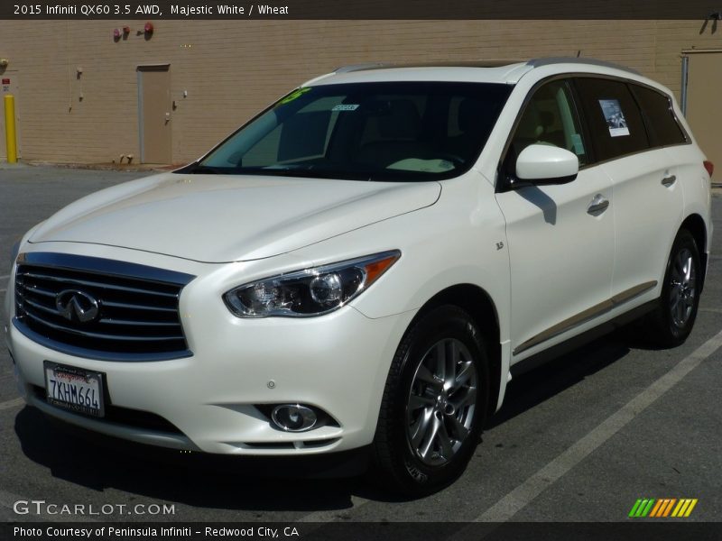 Majestic White / Wheat 2015 Infiniti QX60 3.5 AWD