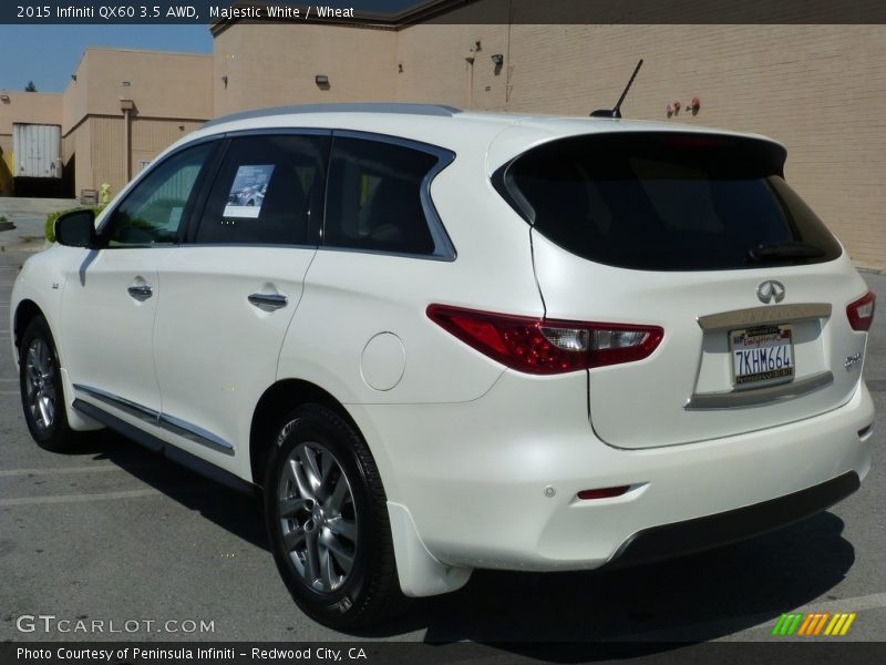 Majestic White / Wheat 2015 Infiniti QX60 3.5 AWD