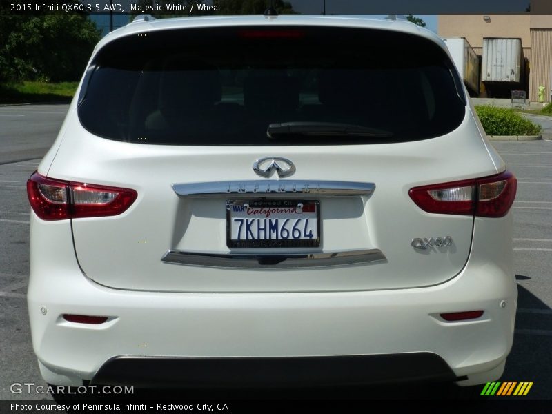 Majestic White / Wheat 2015 Infiniti QX60 3.5 AWD