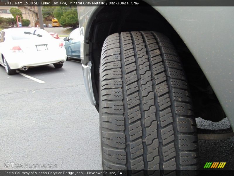 Mineral Gray Metallic / Black/Diesel Gray 2013 Ram 1500 SLT Quad Cab 4x4