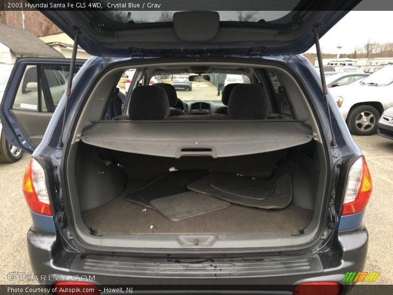 Crystal Blue / Gray 2003 Hyundai Santa Fe GLS 4WD