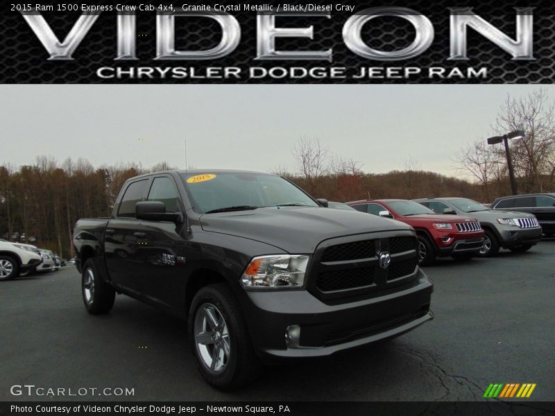 Granite Crystal Metallic / Black/Diesel Gray 2015 Ram 1500 Express Crew Cab 4x4