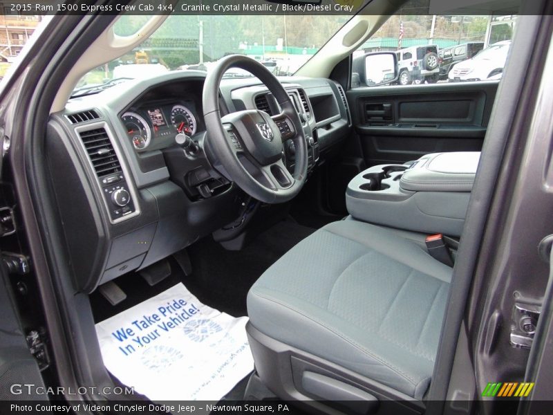 Granite Crystal Metallic / Black/Diesel Gray 2015 Ram 1500 Express Crew Cab 4x4