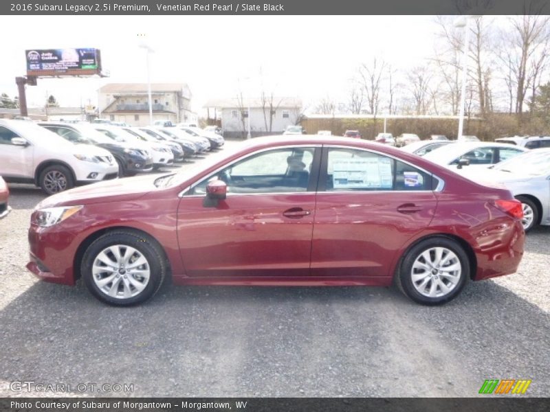 Venetian Red Pearl / Slate Black 2016 Subaru Legacy 2.5i Premium