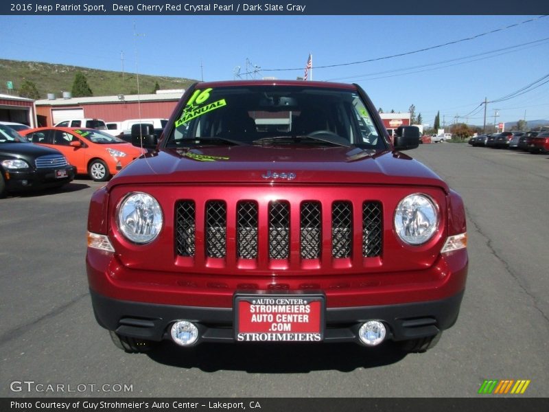 Deep Cherry Red Crystal Pearl / Dark Slate Gray 2016 Jeep Patriot Sport