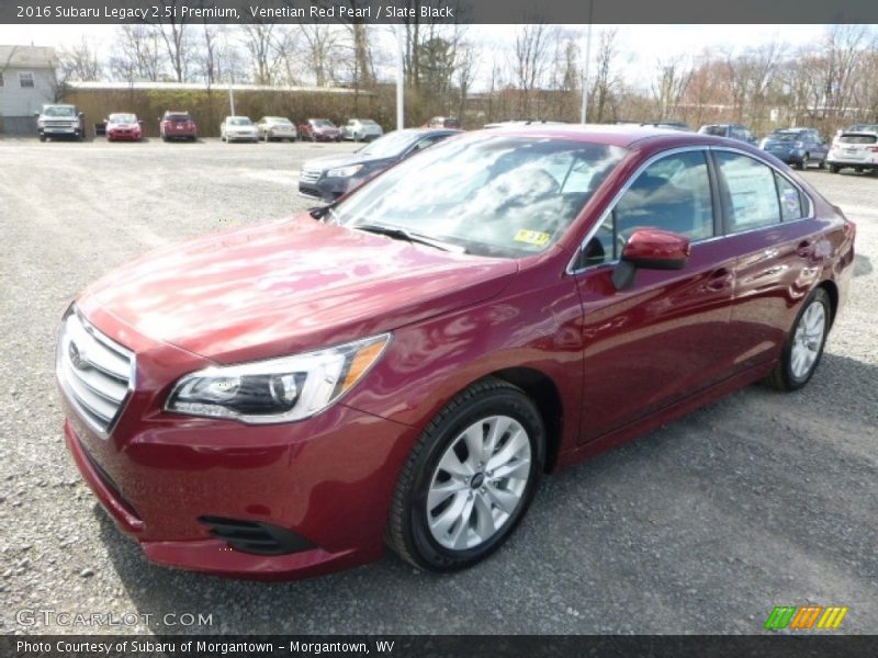 Venetian Red Pearl / Slate Black 2016 Subaru Legacy 2.5i Premium