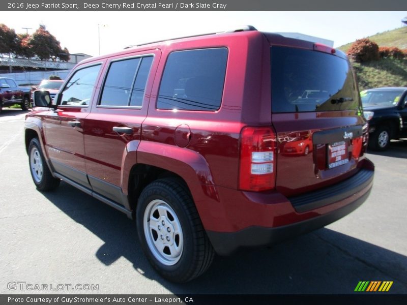 Deep Cherry Red Crystal Pearl / Dark Slate Gray 2016 Jeep Patriot Sport