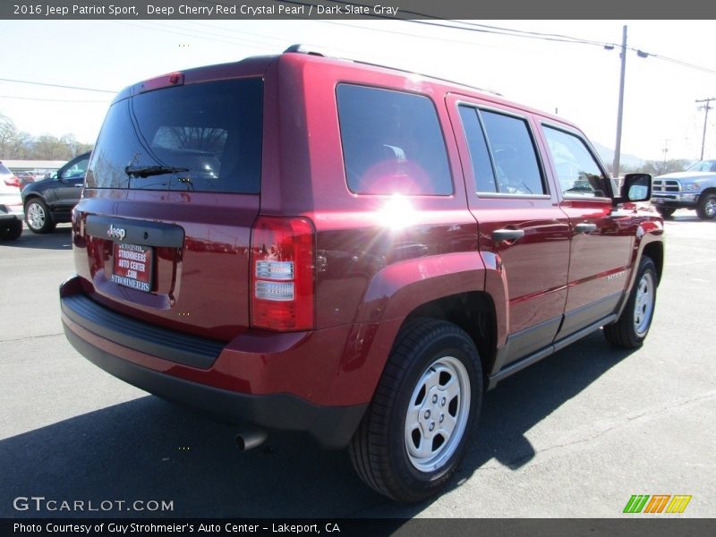 Deep Cherry Red Crystal Pearl / Dark Slate Gray 2016 Jeep Patriot Sport