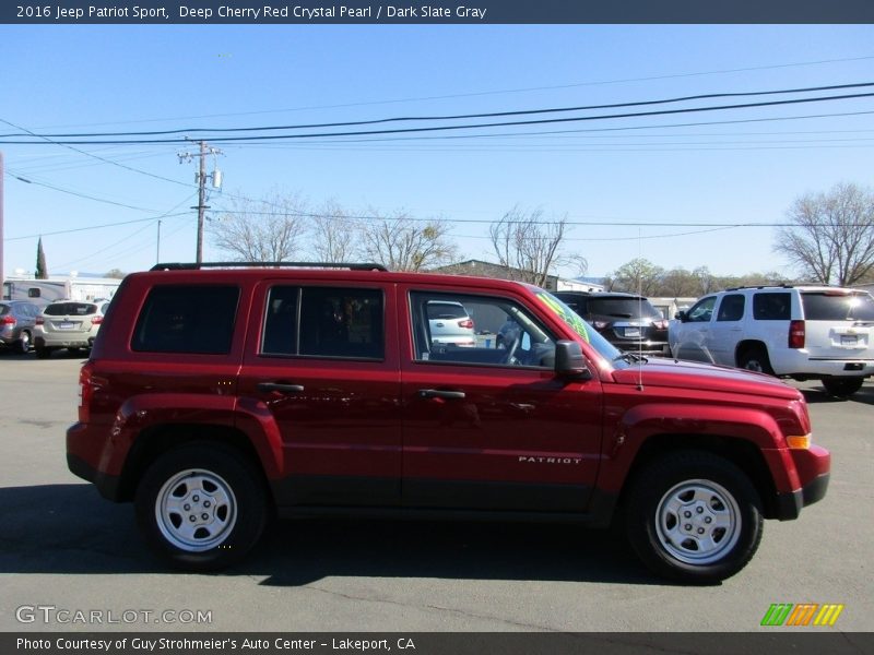 Deep Cherry Red Crystal Pearl / Dark Slate Gray 2016 Jeep Patriot Sport