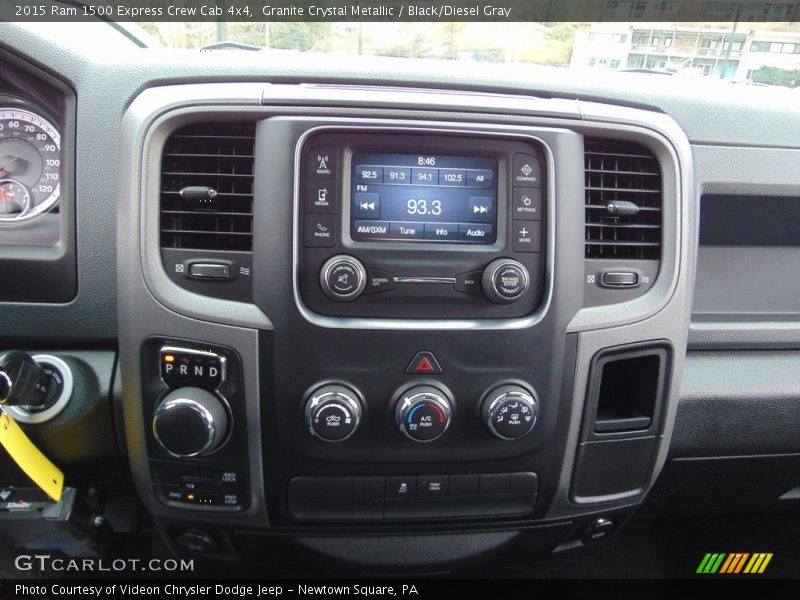 Granite Crystal Metallic / Black/Diesel Gray 2015 Ram 1500 Express Crew Cab 4x4