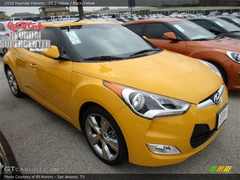 26.2 Yellow / Black/Yellow 2016 Hyundai Veloster