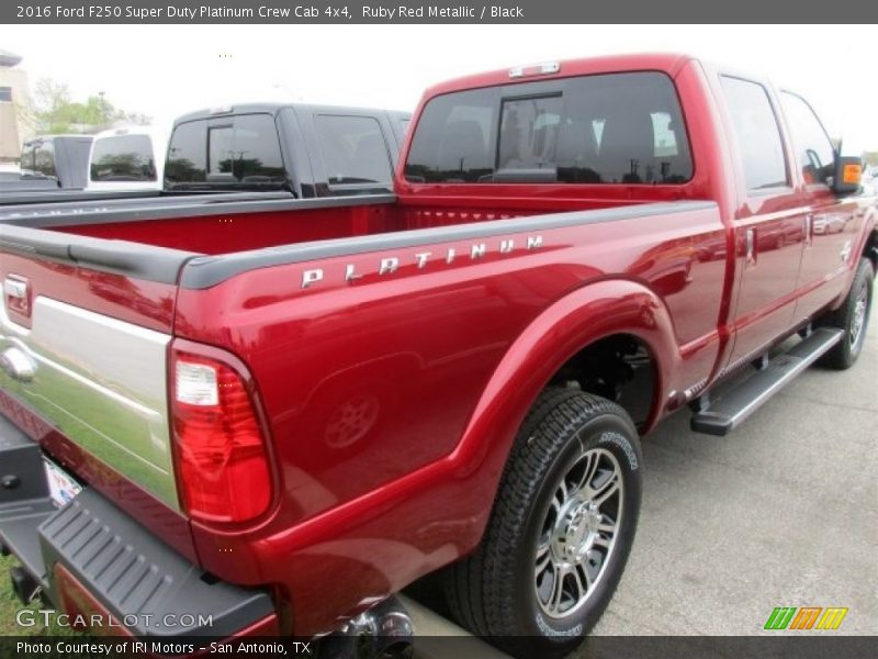 Ruby Red Metallic / Black 2016 Ford F250 Super Duty Platinum Crew Cab 4x4