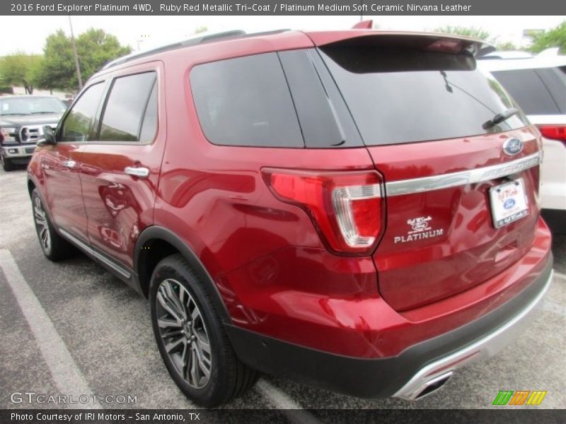 Ruby Red Metallic Tri-Coat / Platinum Medium Soft Ceramic Nirvana Leather 2016 Ford Explorer Platinum 4WD