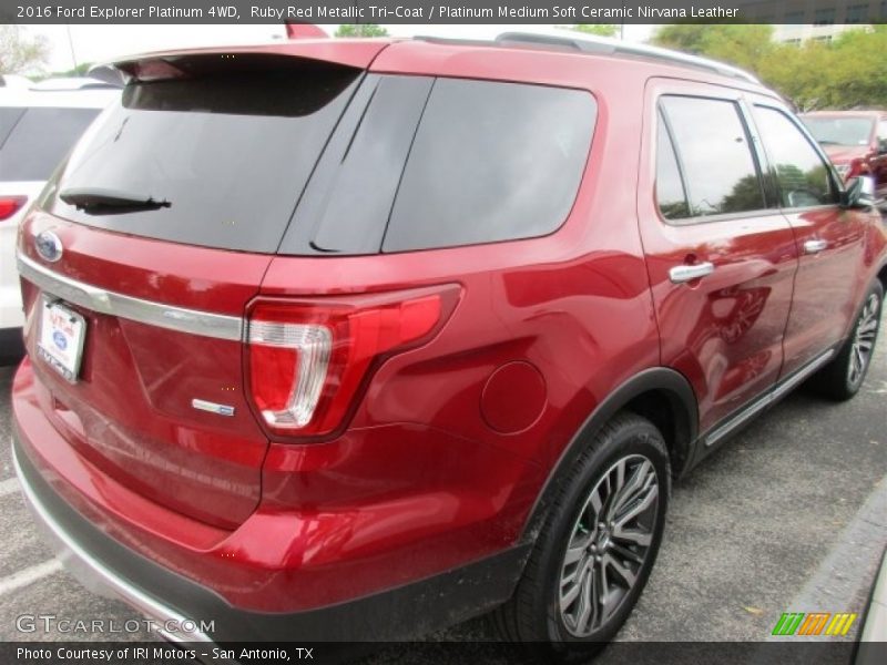 Ruby Red Metallic Tri-Coat / Platinum Medium Soft Ceramic Nirvana Leather 2016 Ford Explorer Platinum 4WD