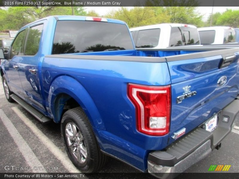 Blue Flame / Medium Earth Gray 2016 Ford F150 XLT SuperCrew