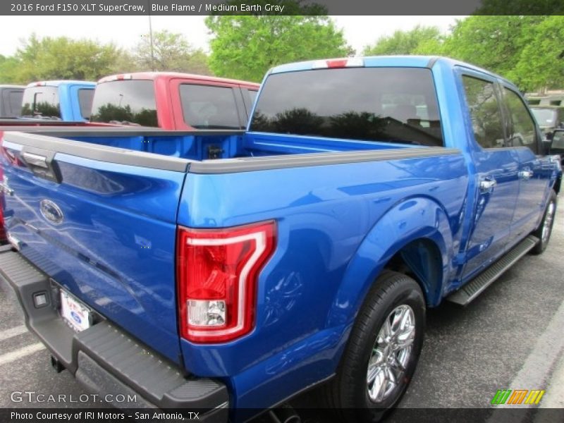 Blue Flame / Medium Earth Gray 2016 Ford F150 XLT SuperCrew