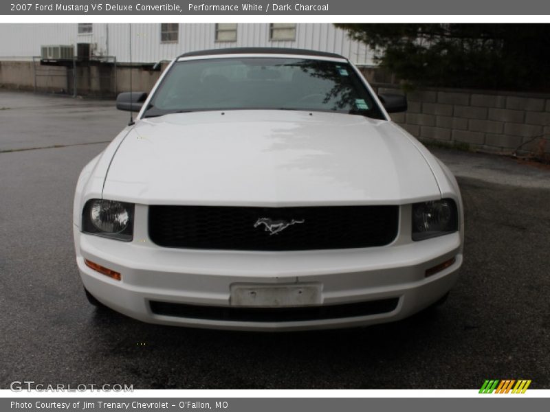 Performance White / Dark Charcoal 2007 Ford Mustang V6 Deluxe Convertible
