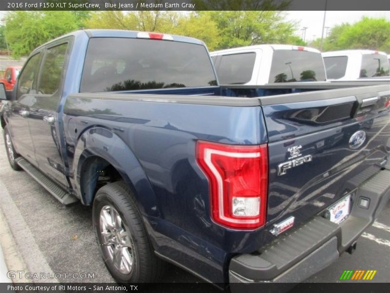 Blue Jeans / Medium Earth Gray 2016 Ford F150 XLT SuperCrew
